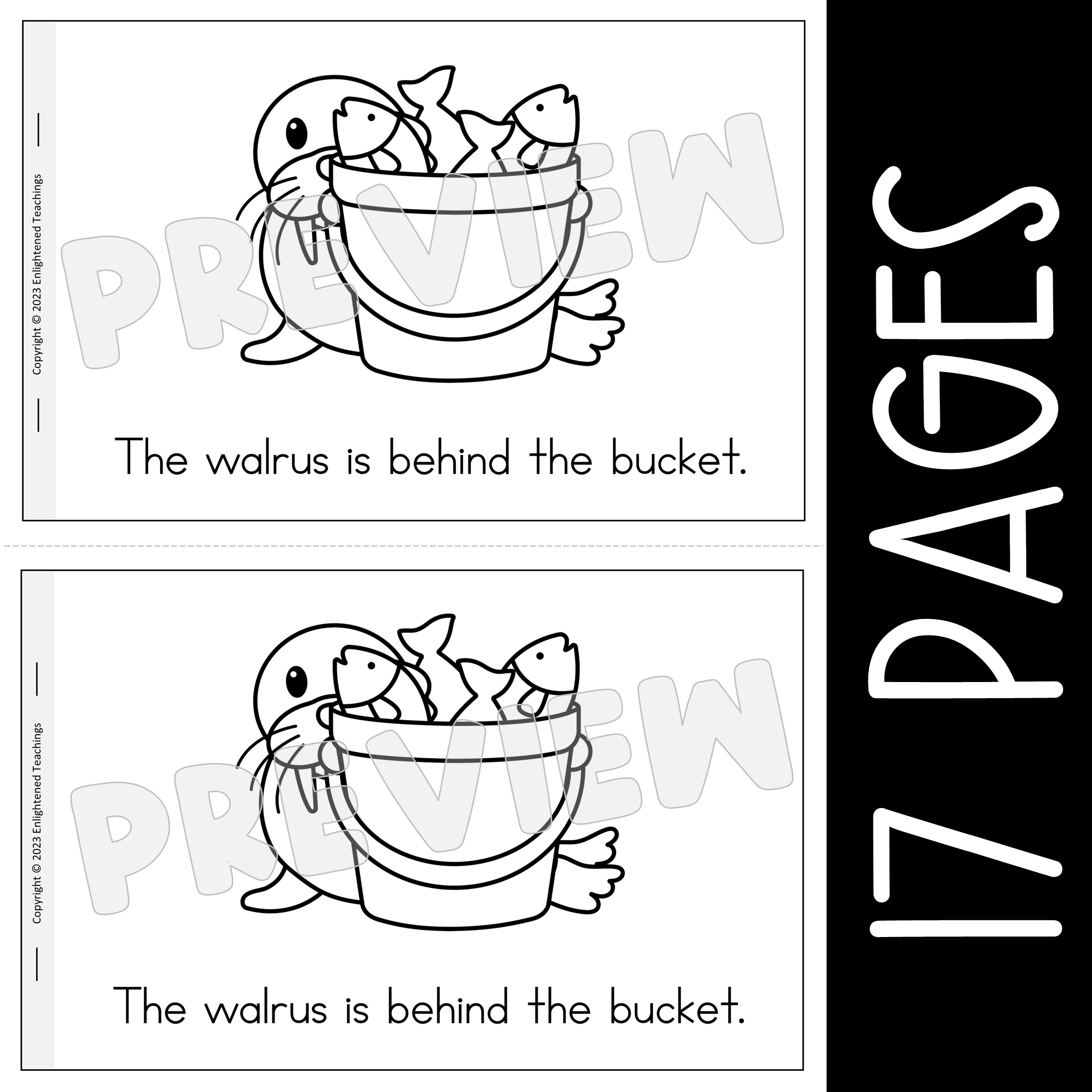 Zoo walrus prepositions emergent reader reference guide zoo prepositions made by teachers