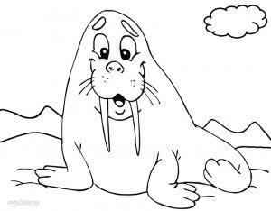 Walrus coloring pages to print animal coloring pages coloring pages cute easy drawings