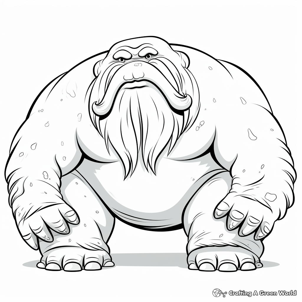 Walrus coloring pages