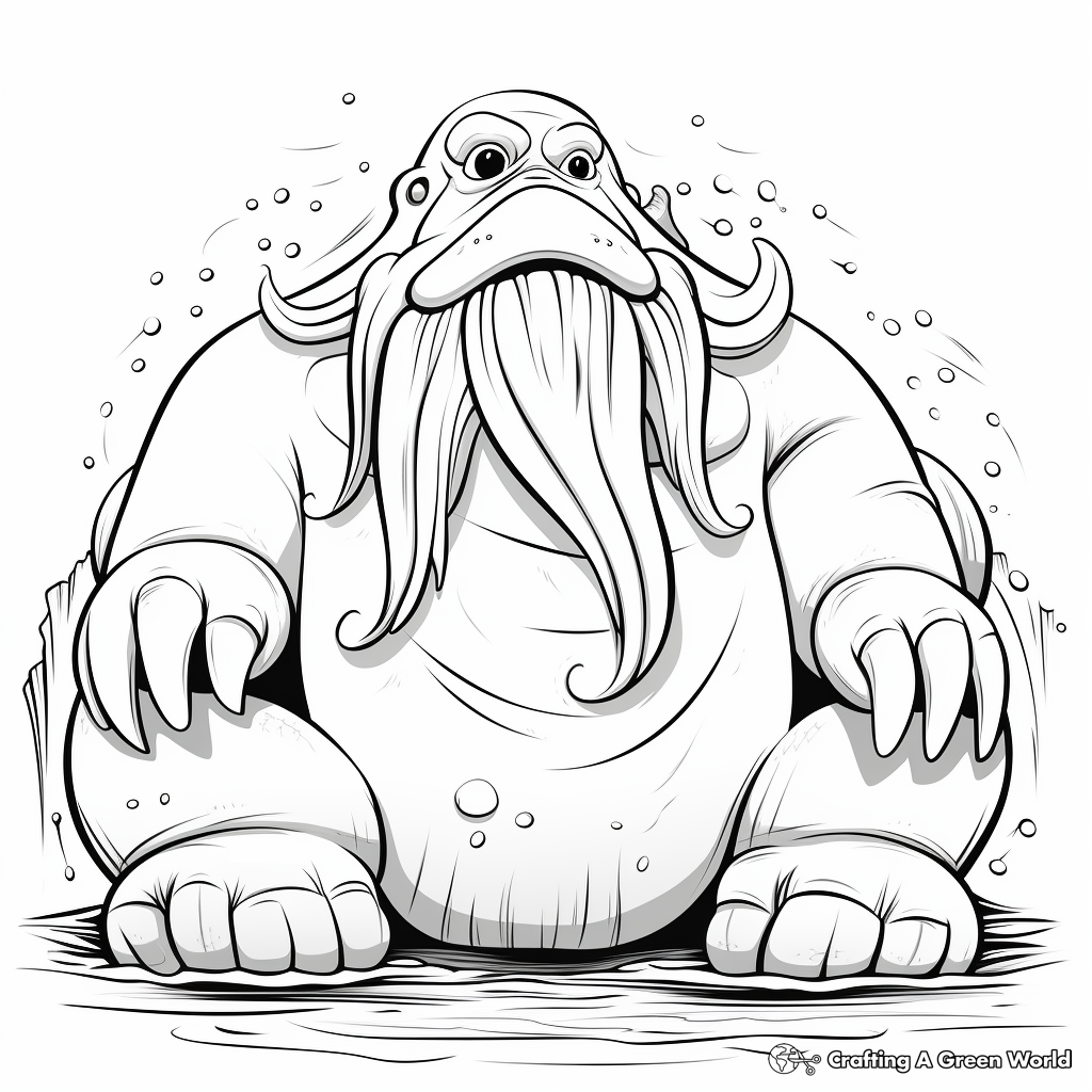 Walrus coloring pages