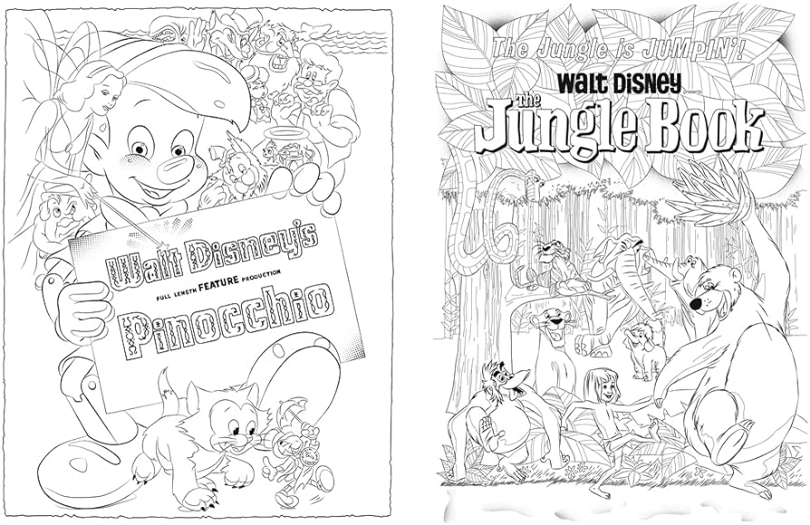 Disney the vintage poster llection louring book walt disney books
