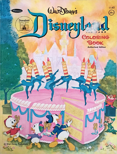 Walt disney thee parks coloring book coloring books at retro reprints