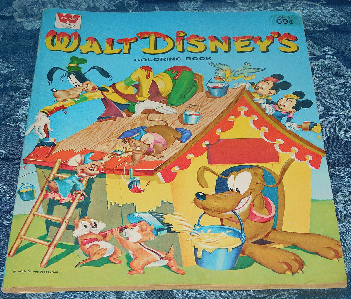 Vintage whitman walt disneys coloring book plete rare find mickey minnie dog