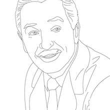 Walt disney portrait coloring pages