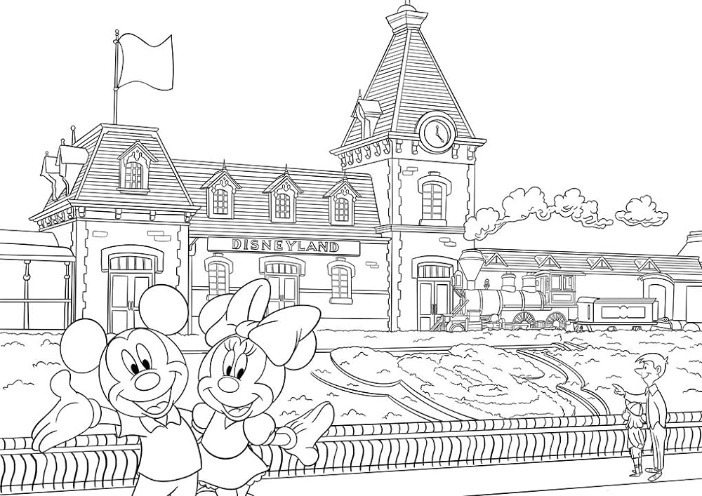 Disneyland parks colouring book igloo books books