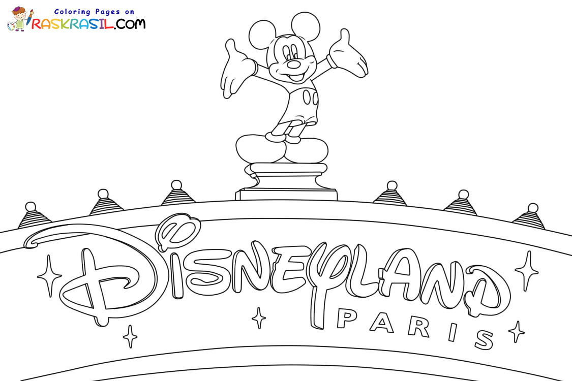 Disneyland coloring pages
