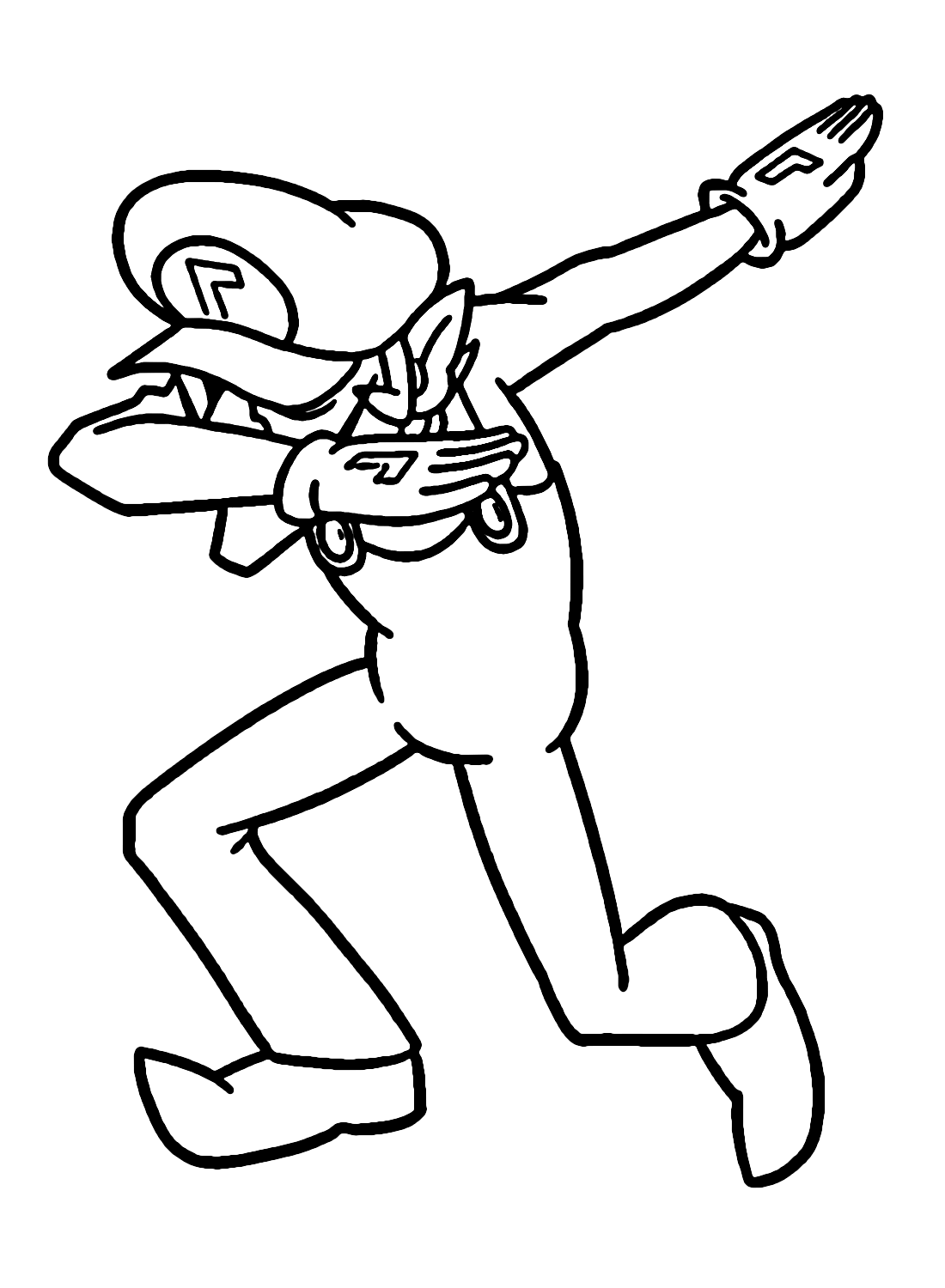 Waluigi coloring pages printable for free download