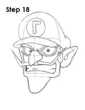 How to draw waluigi