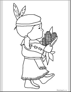Coloring page thanksgiving