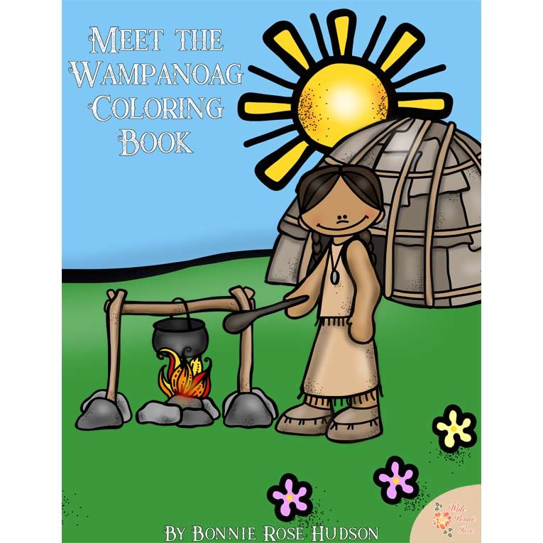Meet the wampanoag coloring book