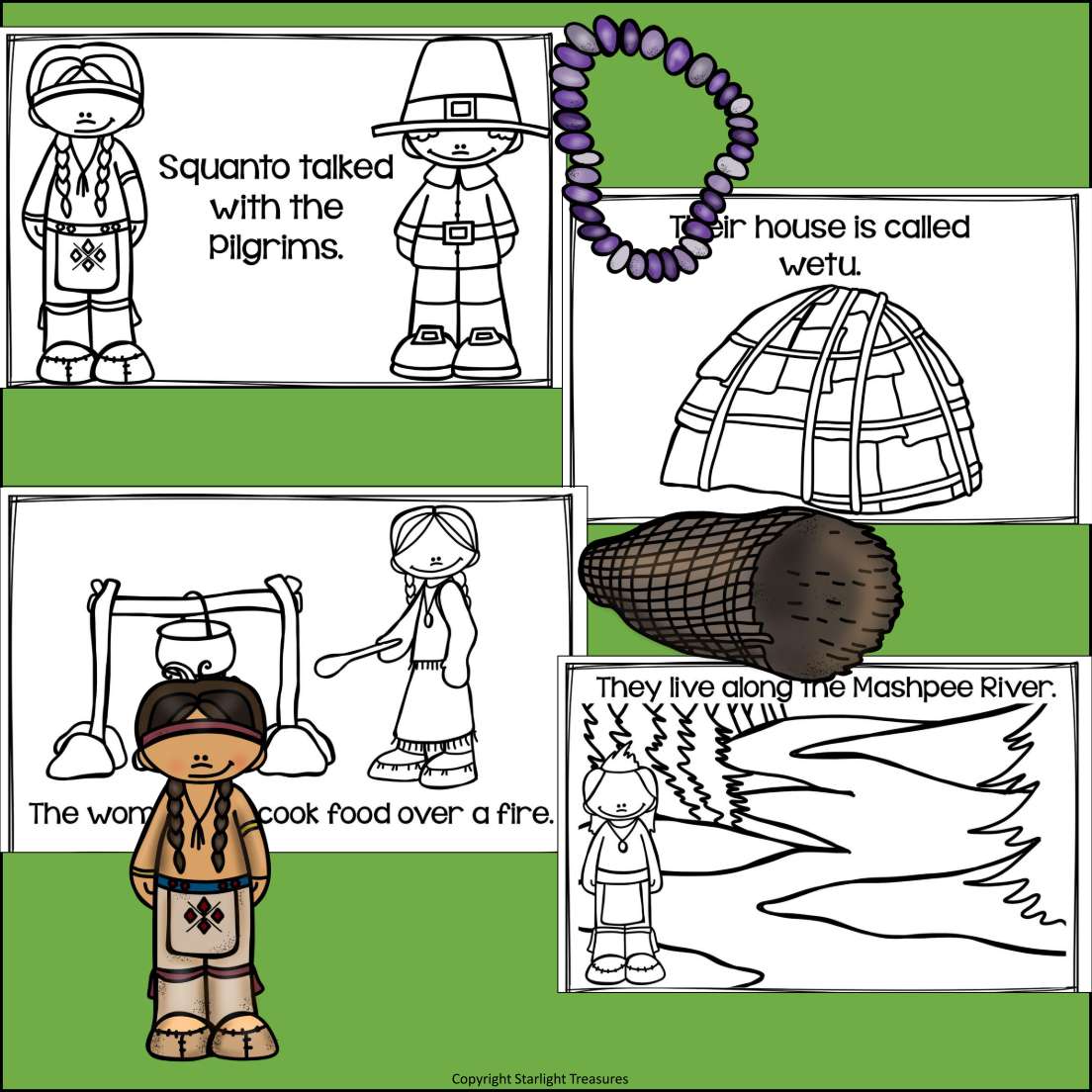 Wampanoag tribe mini book for early readers â starlight treasures llc