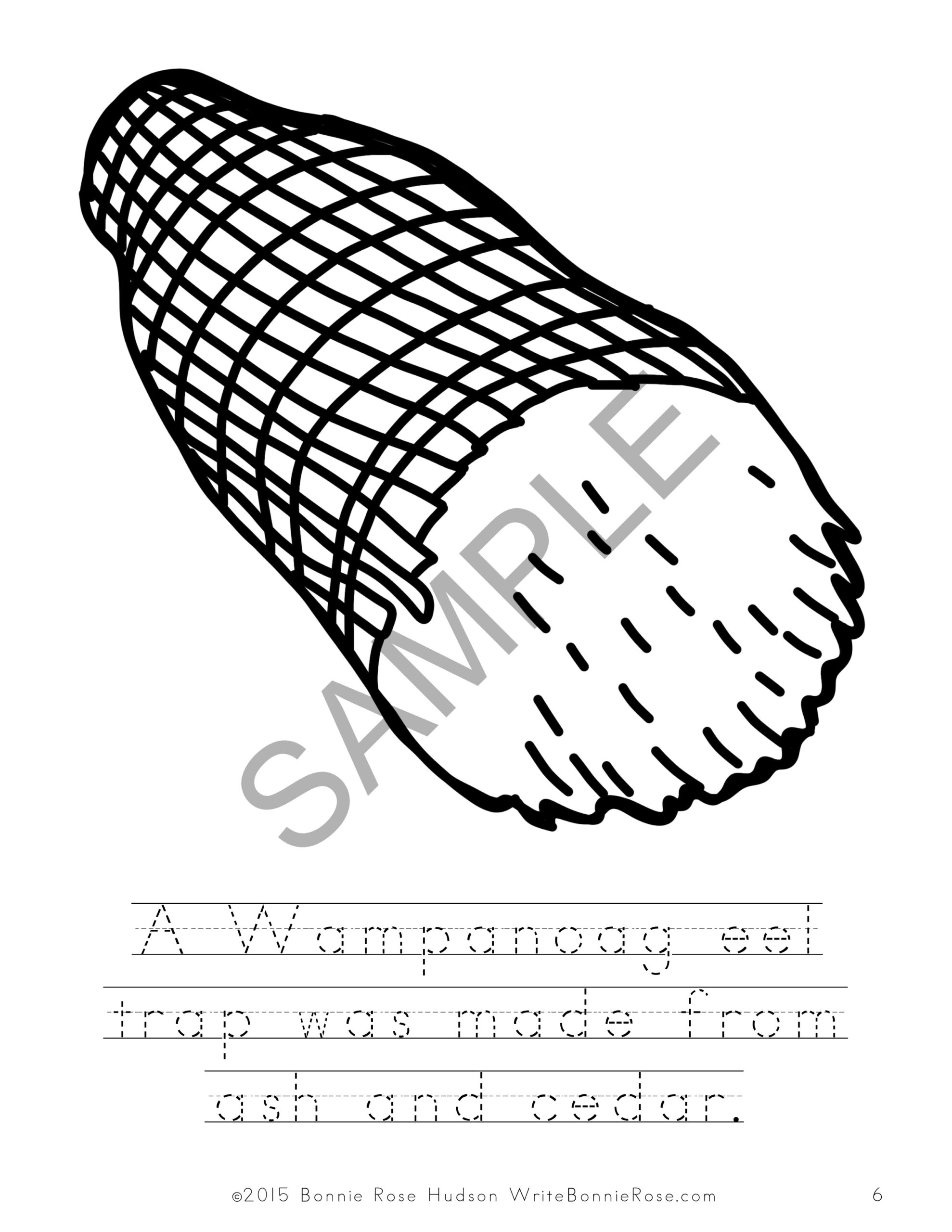 Meet the wampanoag coloring book