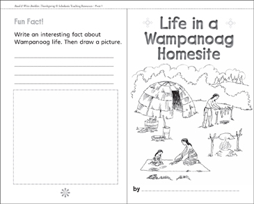 Life in a wampanoag homesite printable mini
