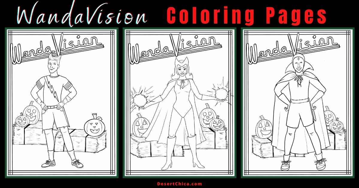 Download and print these wandavision coloring pages