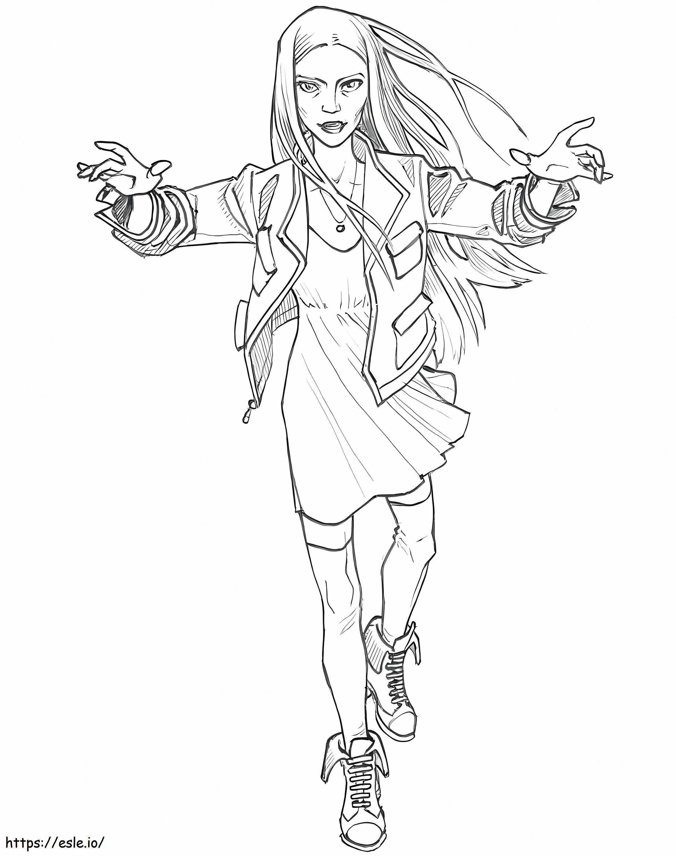 Wanda de wandavisn coloring page