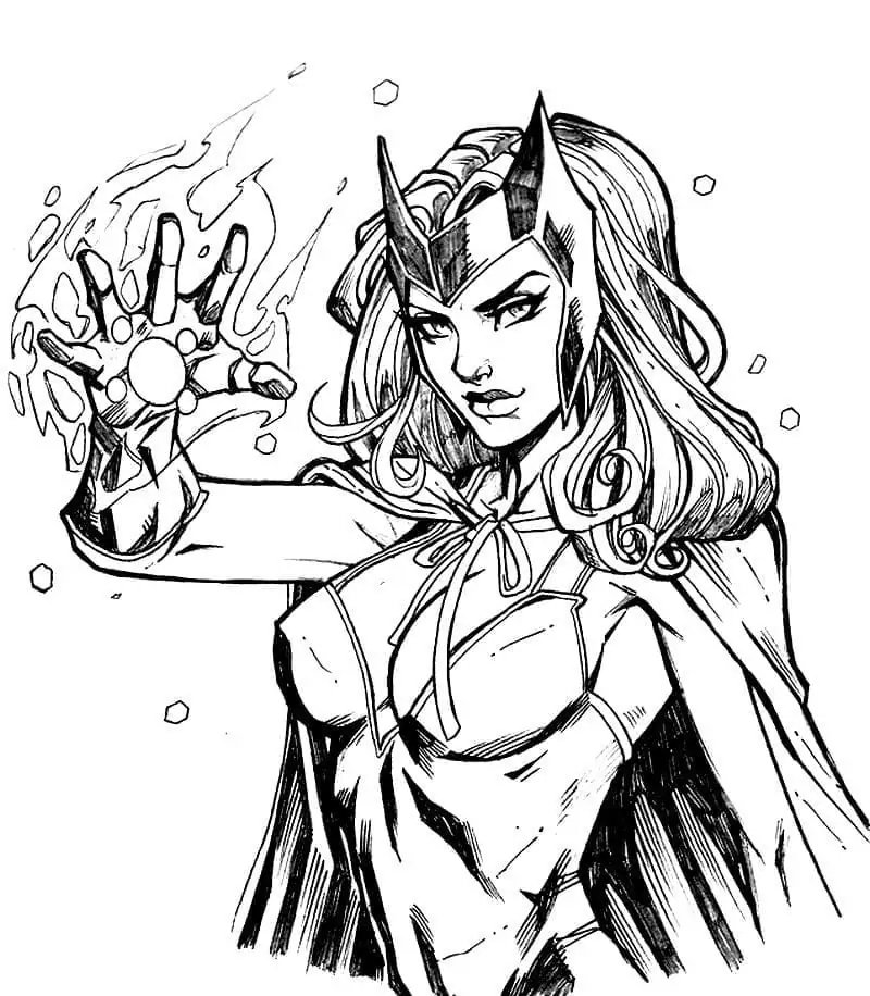 Strong wanda coloring page