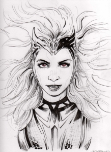Marvels scarlet witch aka wanda maximoff