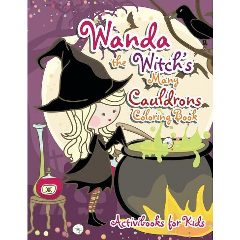 Wanda the witchs many cauldrons coloring book