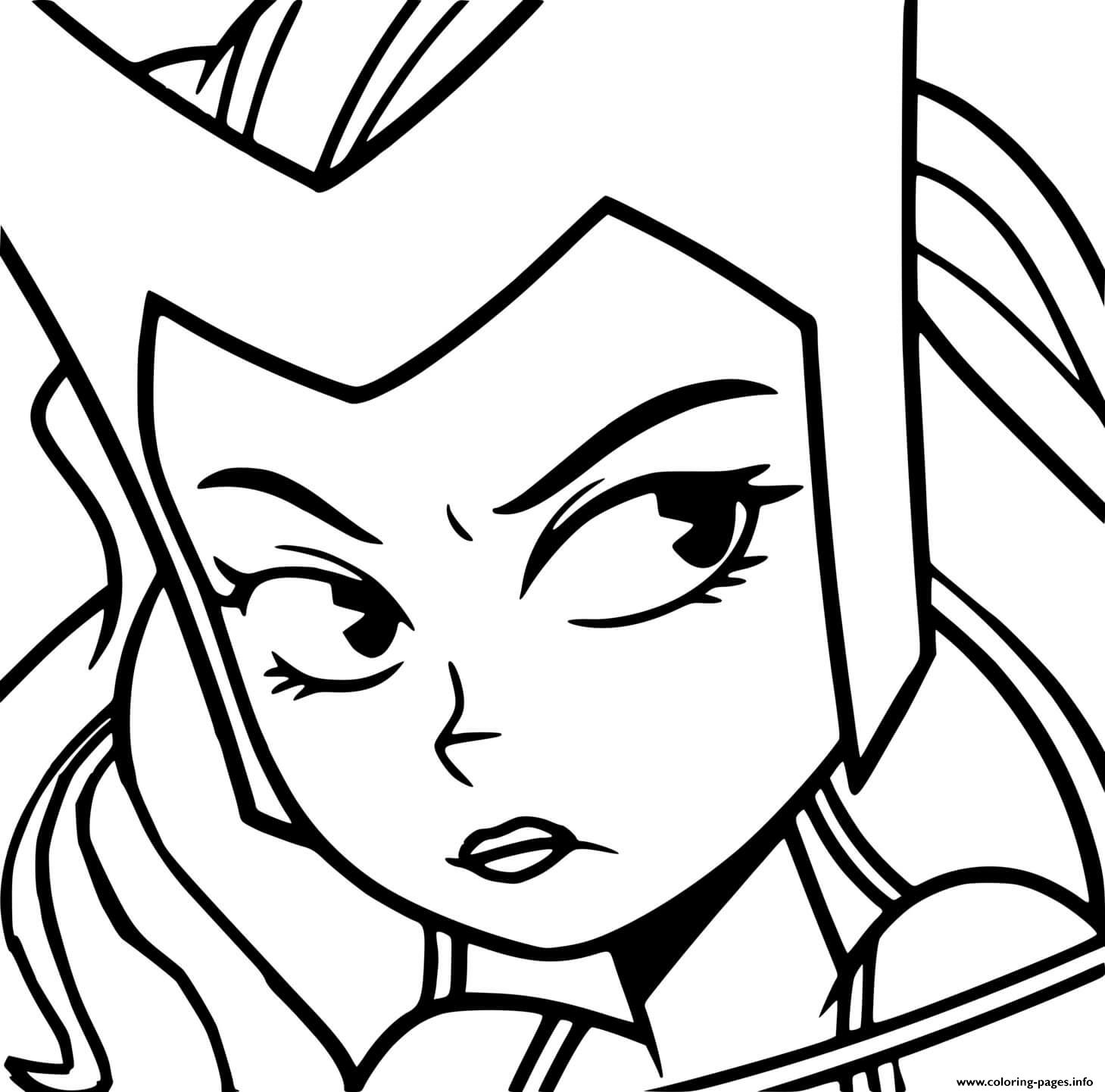 Cartoon wanda girl coloring page printable