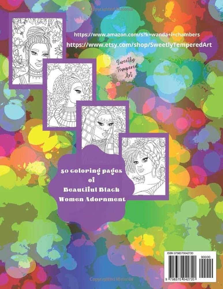 Beautiful adorned women coloring pages for anyone that enjoys coloring chambers wanda l books