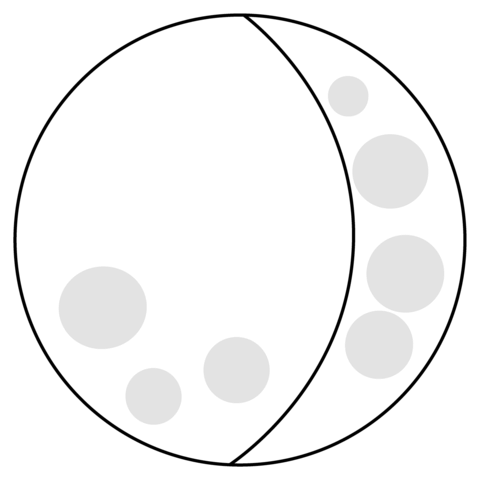 Waning gibbous moon emoji coloring page free printable coloring pages
