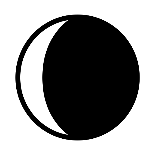 Ð waning crescent moon emoji