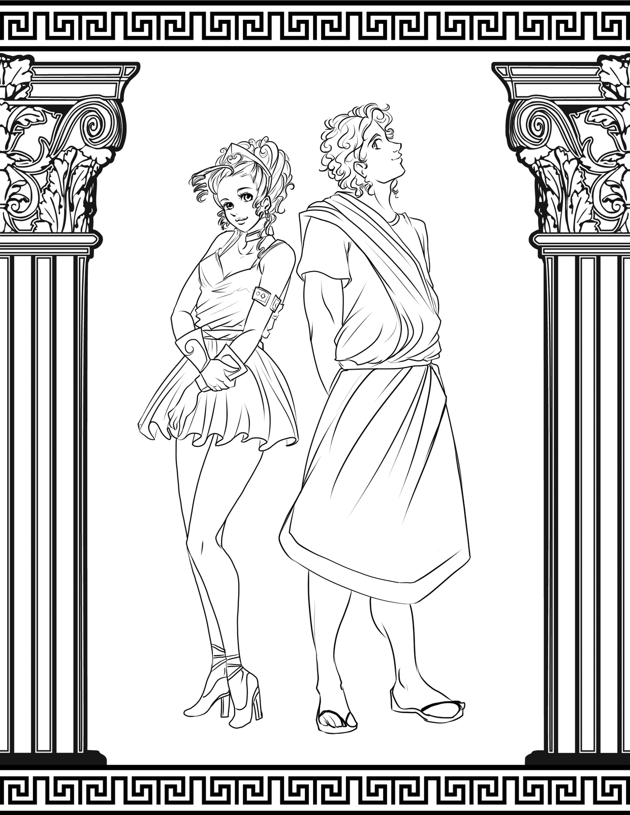 Hysterical history of the trojan war coloring pages