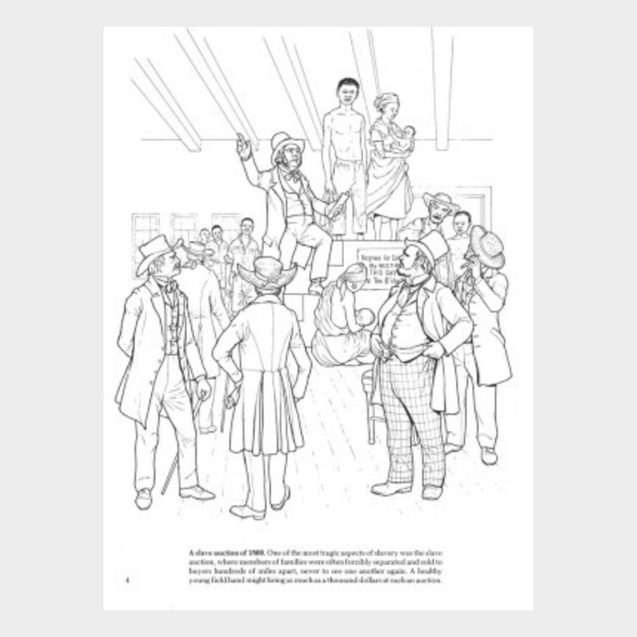 Story of the civil war coloring book â
