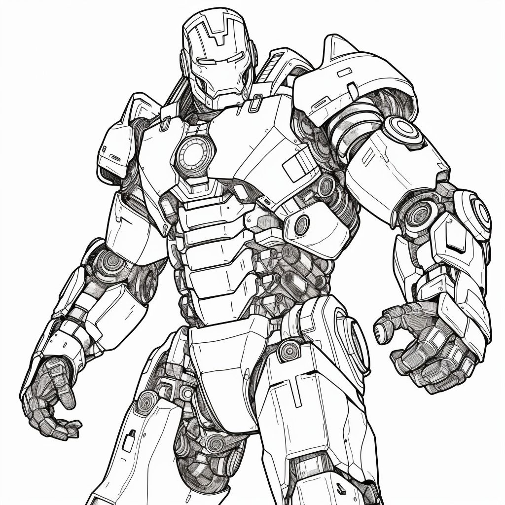 Marvel avenger war machine coloring image for kids hobbies toys books magazines childrens books on