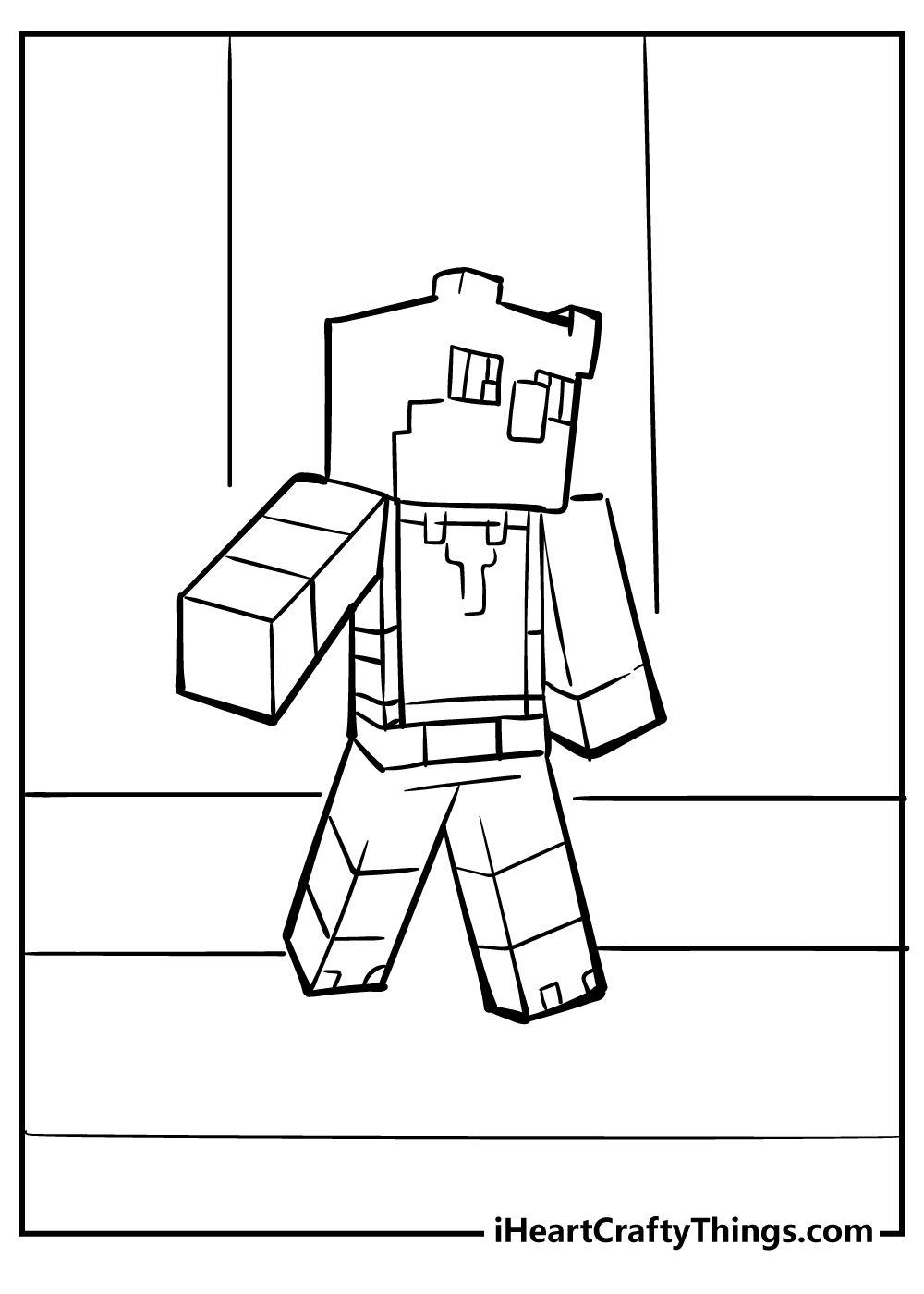 Minecraft coloring pages free printables