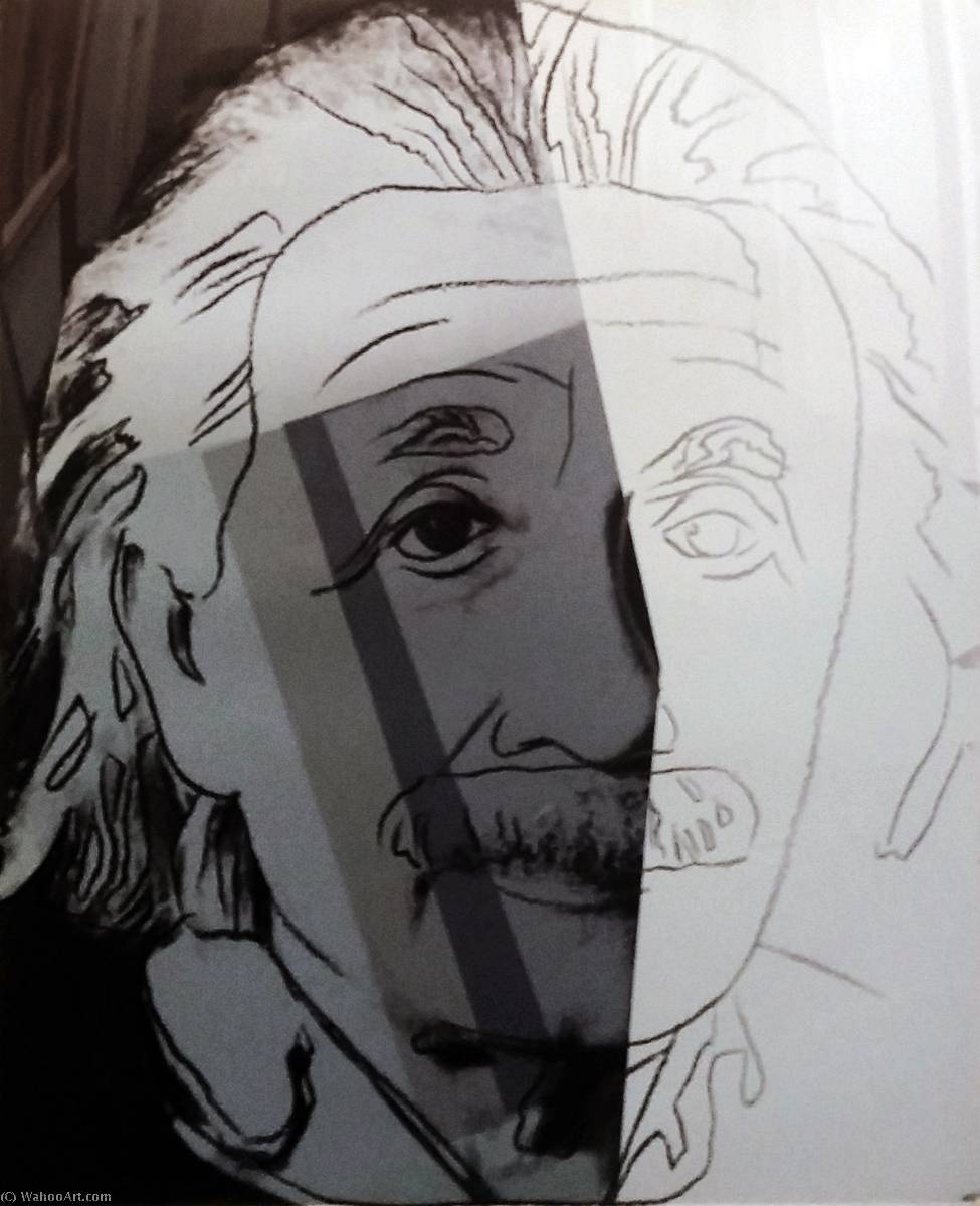Oil painting replica albert einstein by andy warhol inspired by