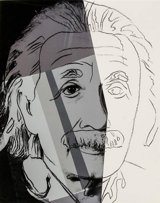 Andy warhol albert einstein from ten portraits of jews of the twentieth century f s ii