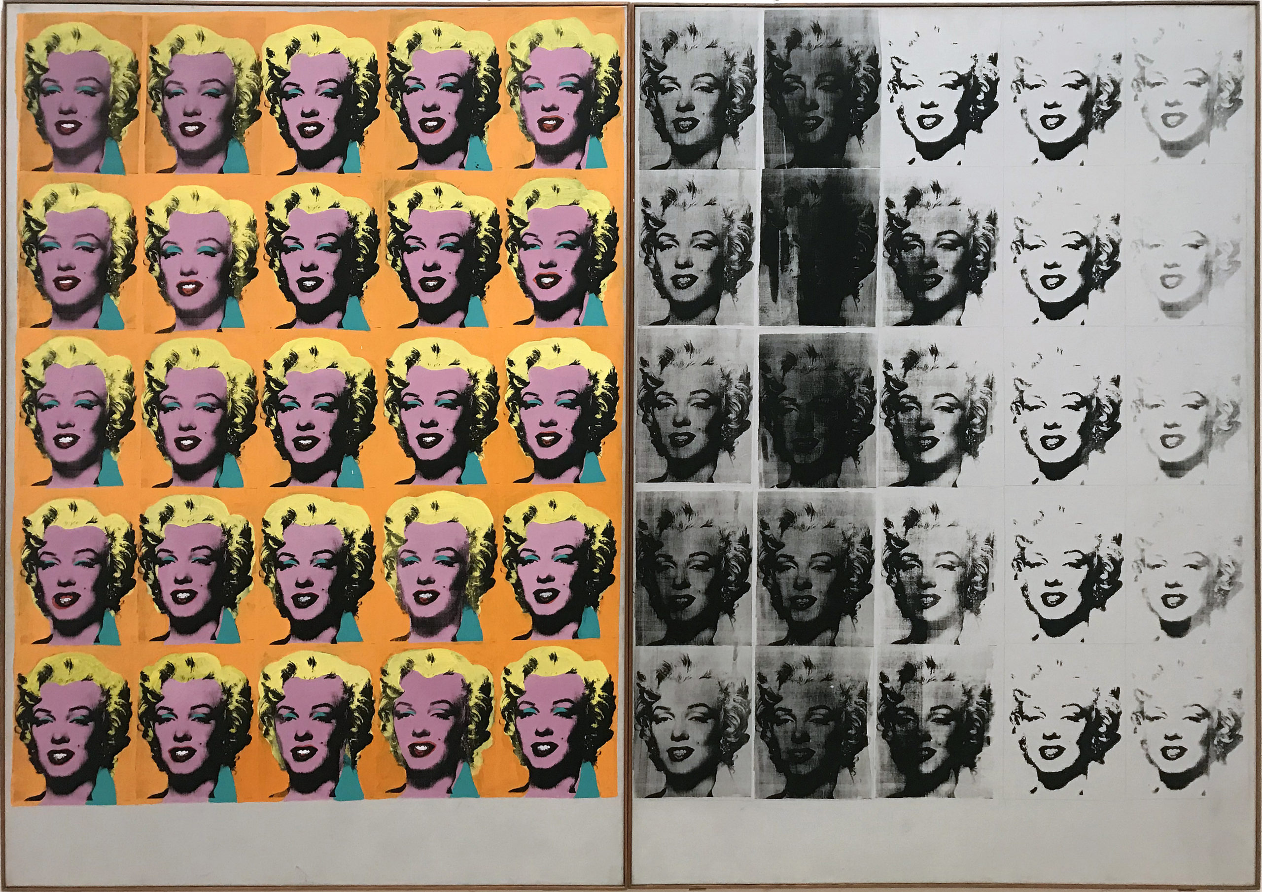 Andy warhol marilyn diptych