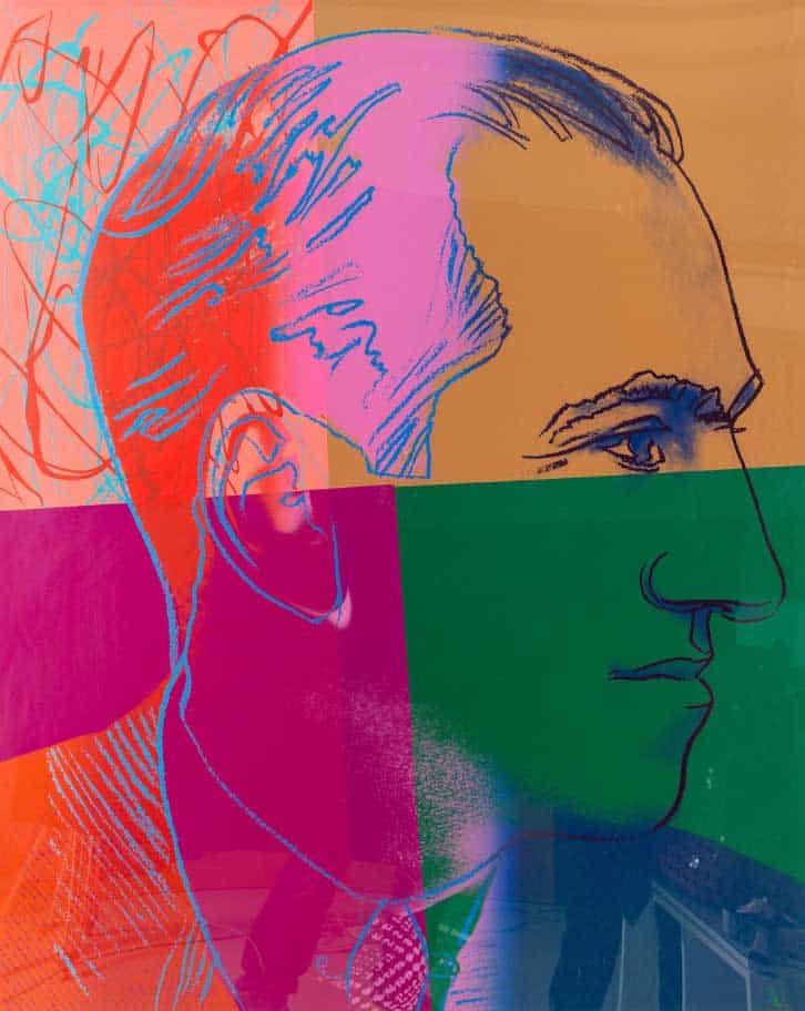 Andy warhol albert einstein from the ten portraits of jews of the twentieth century screen print