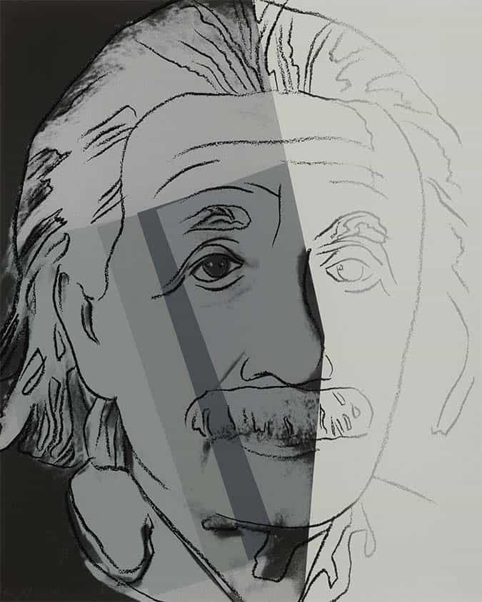 Andy warhol albert einstein from the ten portraits of jews of the twentieth century screen print
