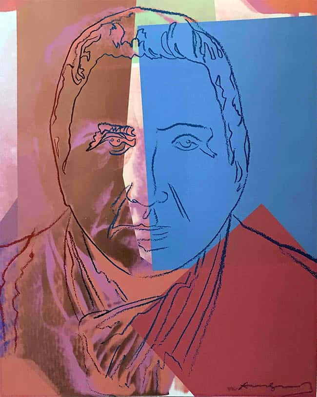 Andy warhol albert einstein from the ten portraits of jews of the twentieth century screen print
