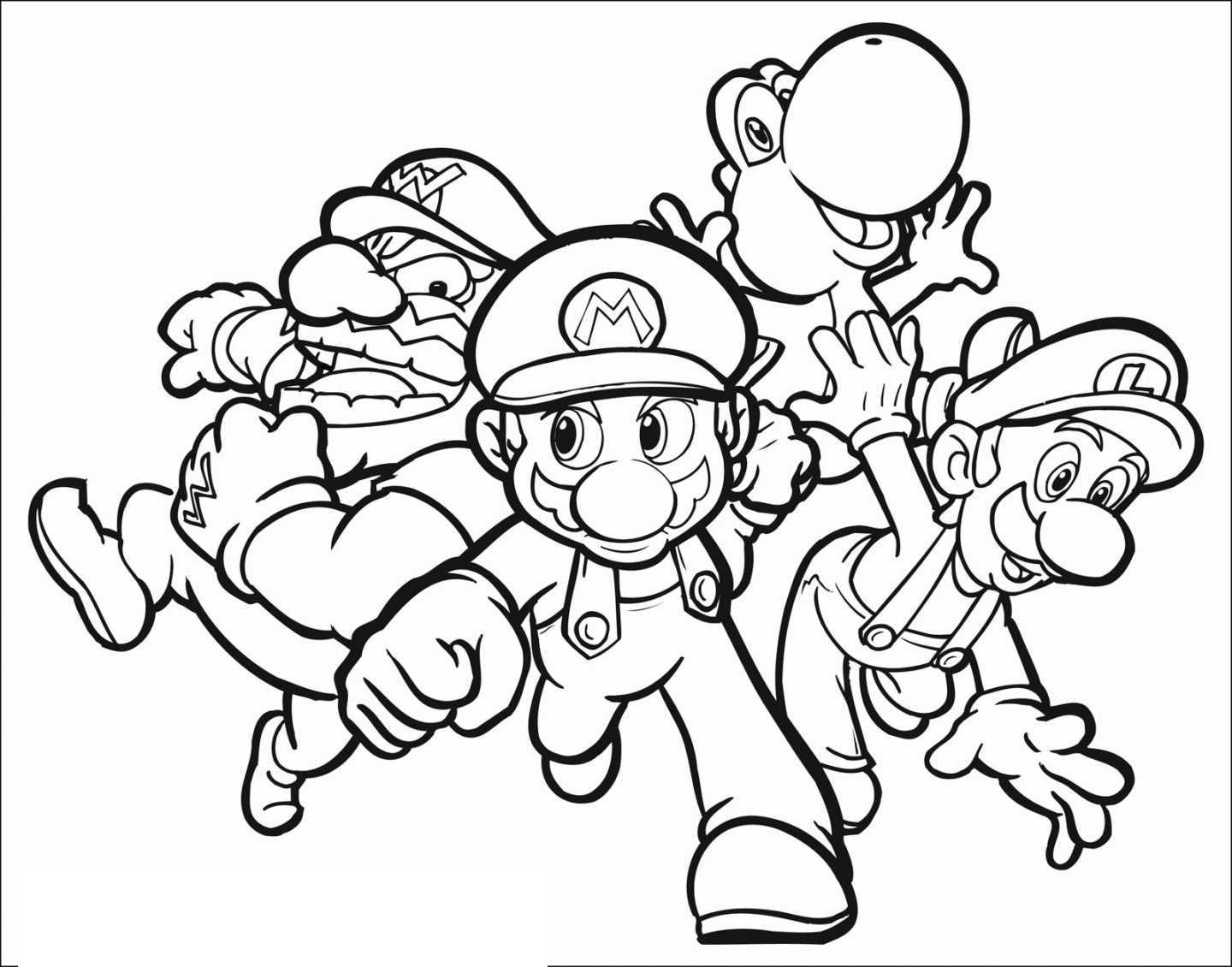 Coolest wario coloring pages