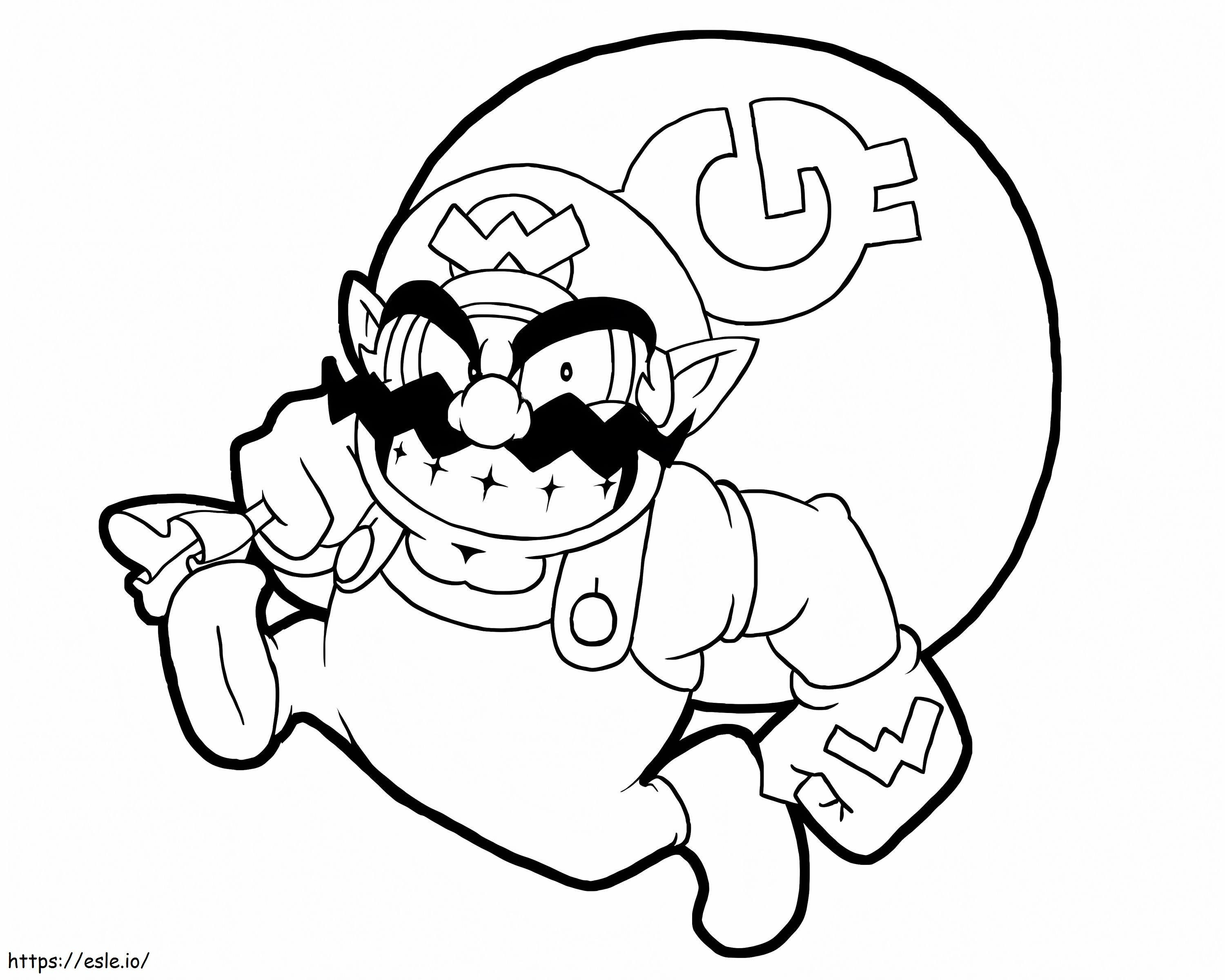 Funny war coloring page