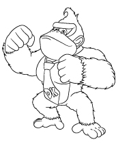 Printable coloring page of wario