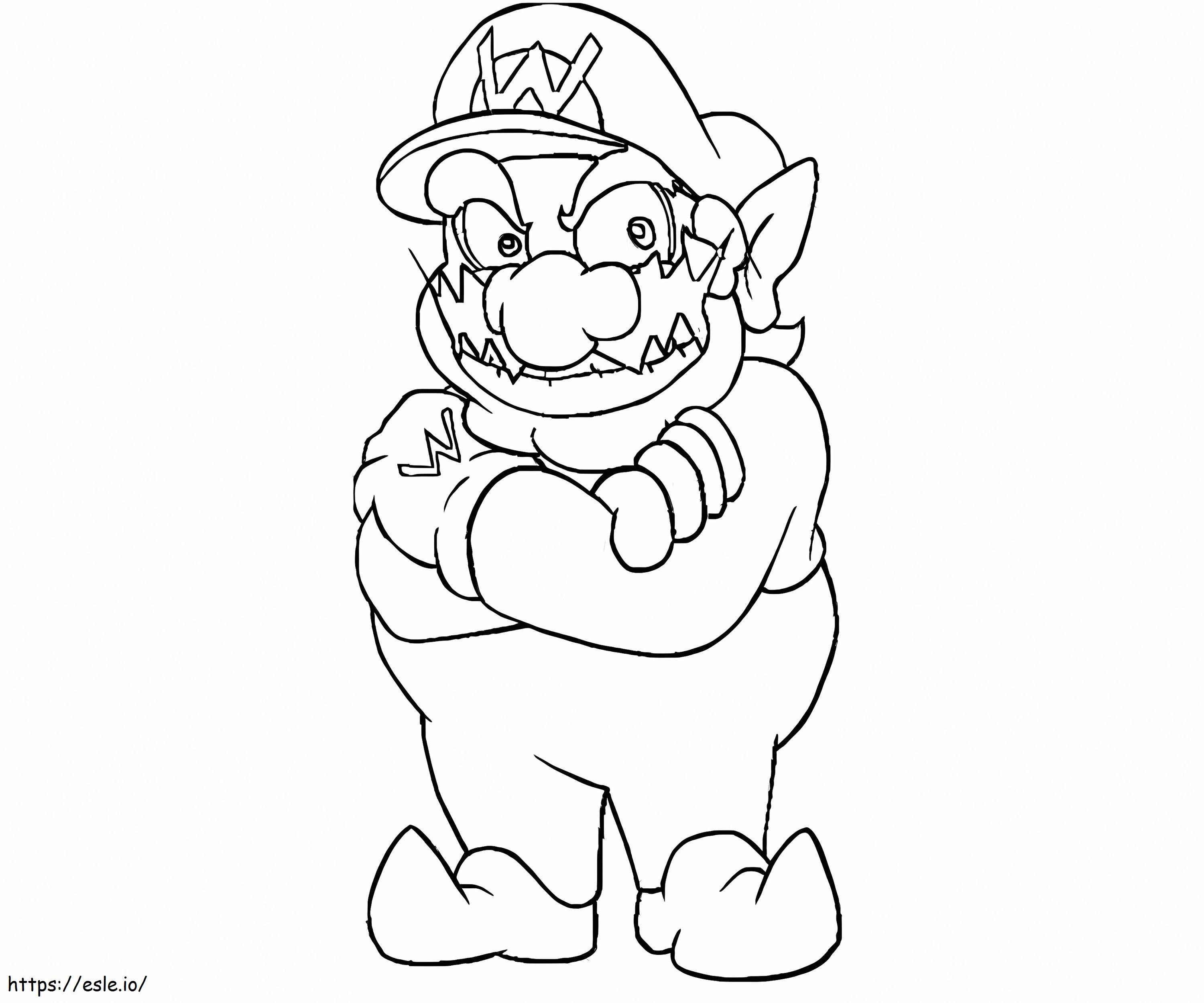 War from super mar coloring page
