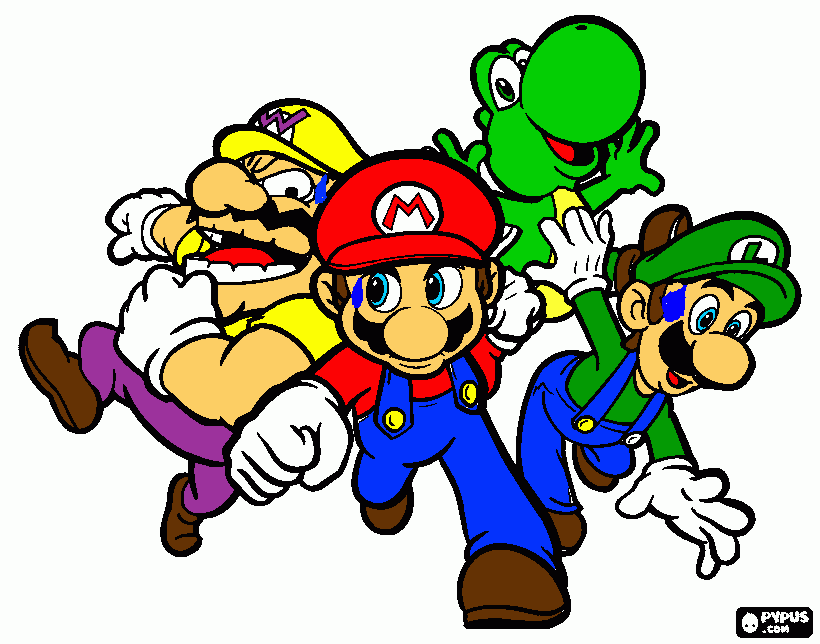 Marioluigiyos coloring page printable marioluigiyos