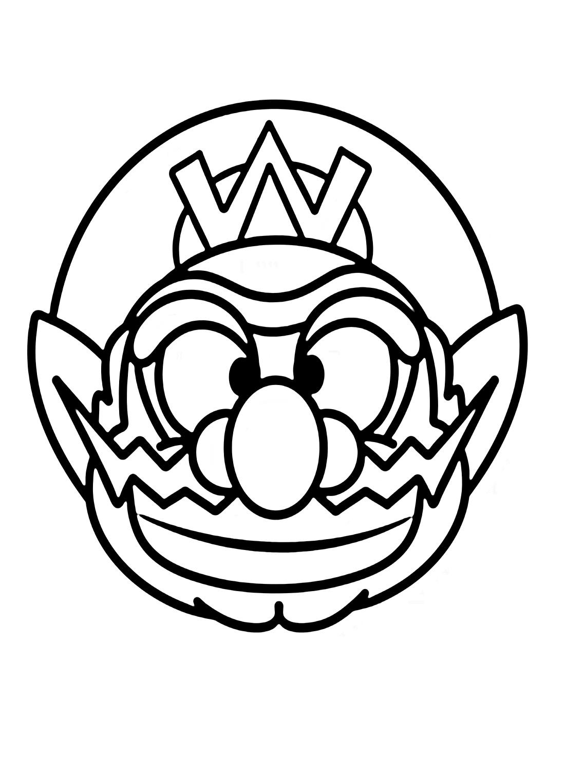 Wario coloring pages printable for free download