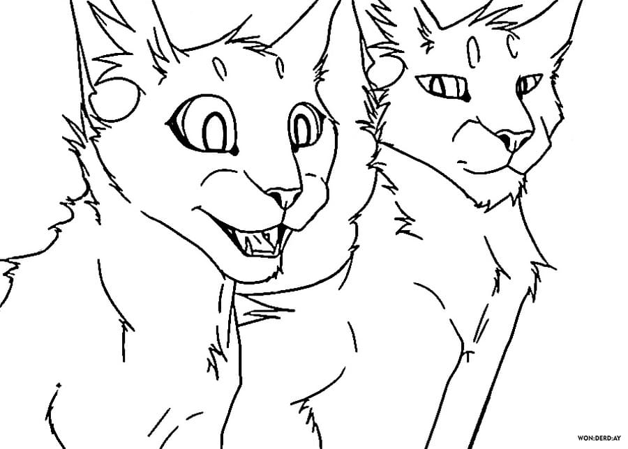 Warriors cats coloring pages free printable coloring pages