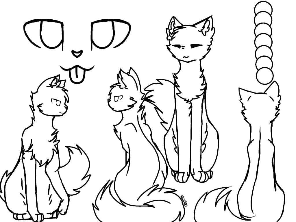 Warriors cats coloring pages pictures free printable