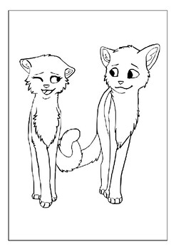 Printable warrior cats coloring pages a captivating collection for kids