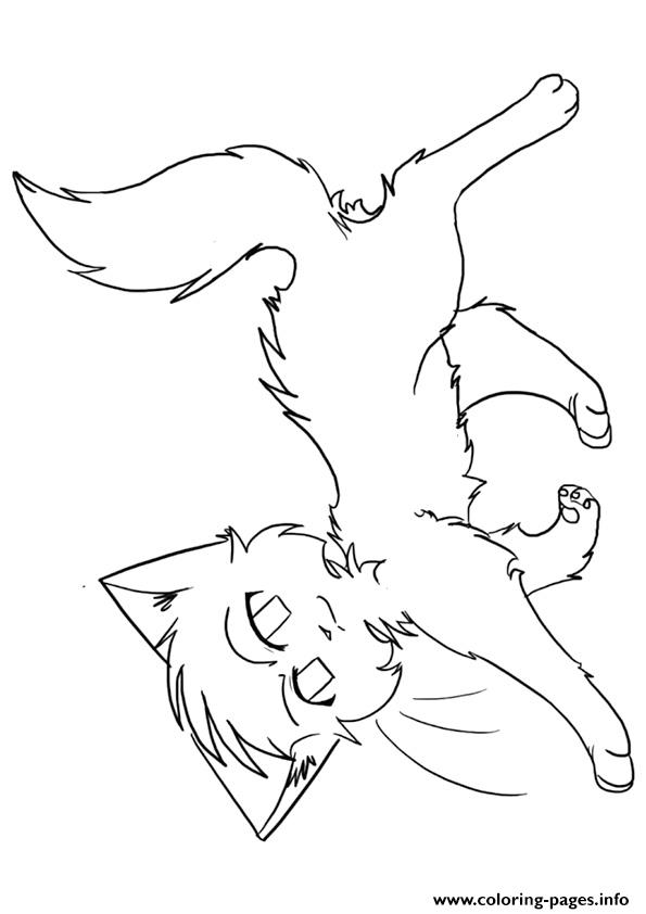 Cute but brave warrior cats a coloring page printable