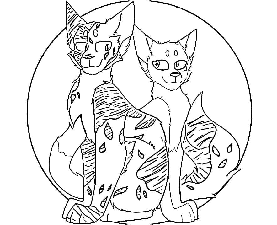 Warriors cats coloring pages