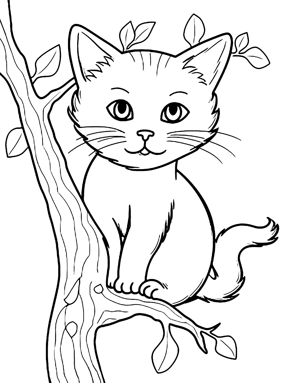 Cat coloring pages free printable sheets