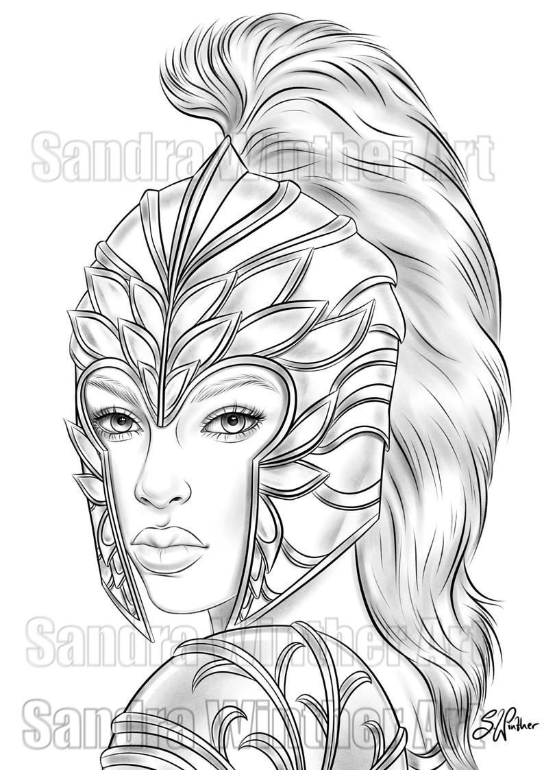 Soldier printable digital coloring page