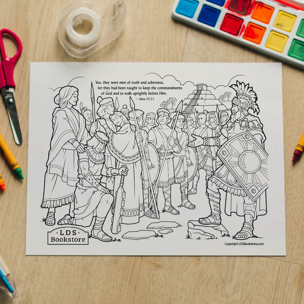 Stripling warriors coloring page